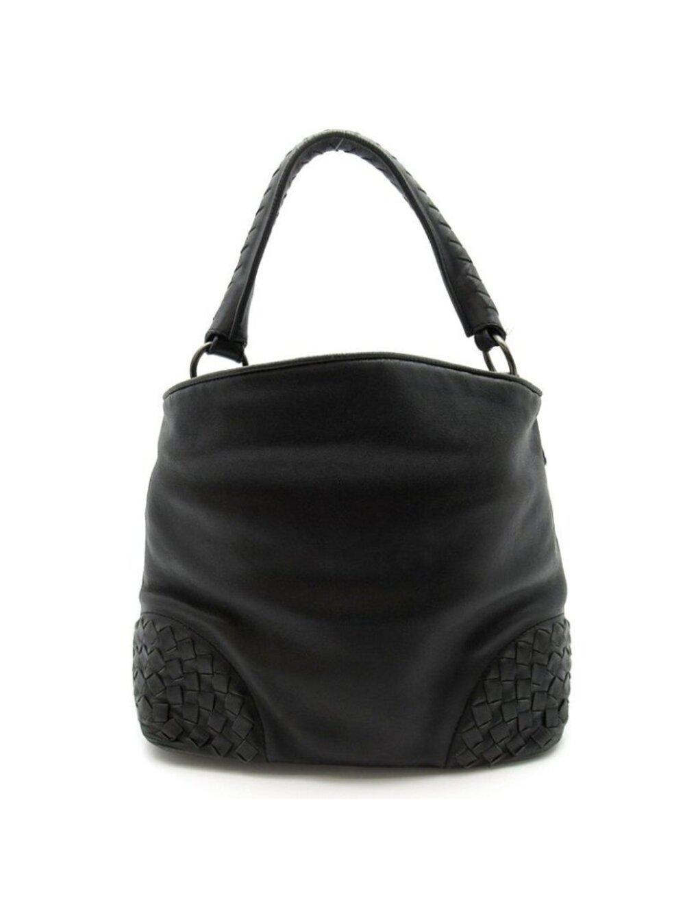Bottega Veneta Leather Shoulder Bag Black